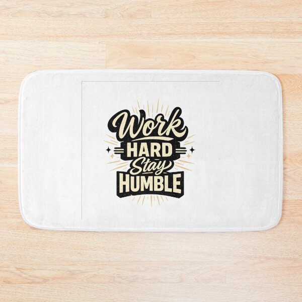 Item preview, Work Hard Stay Humble – Vintage Motivational Typography Quote Design designed and sold by ArtWaveStudio8.