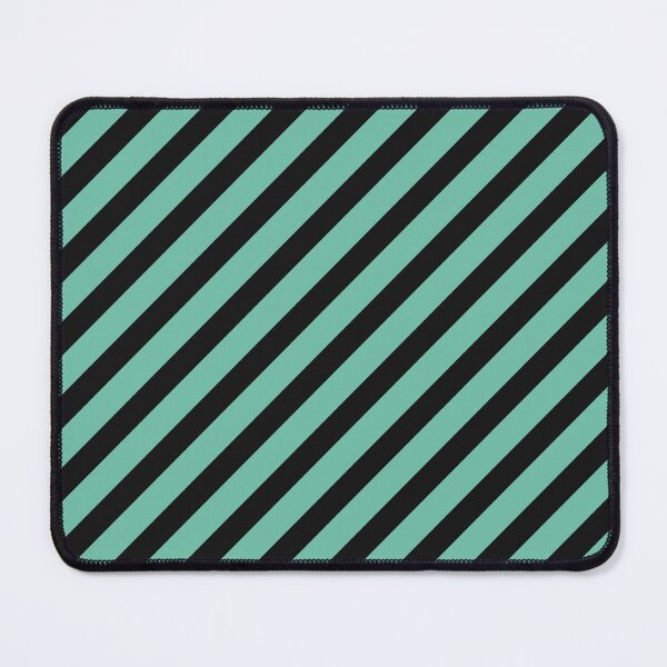 Item preview, Black And Pastel Green Diagonal Striped Pattern designed and sold by pattern-archive.