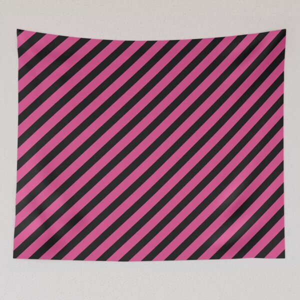Item preview, Black And Hot Pink Diagonal Striped Pattern designed and sold by pattern-archive.