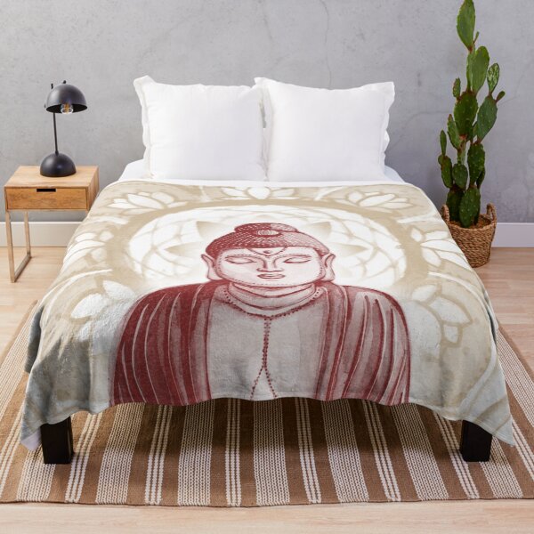 Item preview, Buddha Padma Watercolor - Snow Ruby Fawn designed and sold by Irene Estelle.