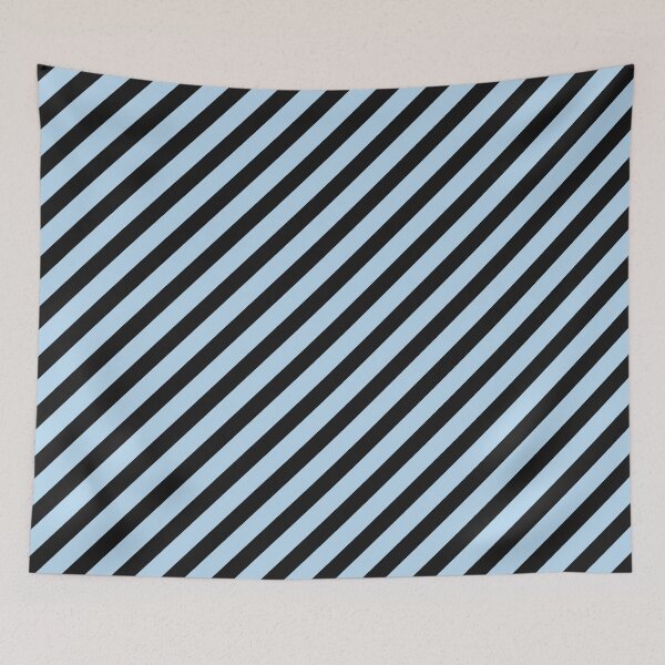 Item preview, Black And Ice Blue Diagonal Striped Pattern designed and sold by pattern-archive.