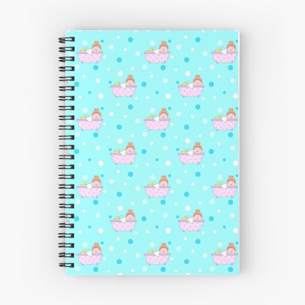 Item preview, Seamless Pattern Beauty Curly Hair Woman Bathing in Bathtub with Rubber Duck for Self Care designed and sold by nuchz.