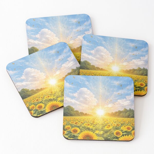 Item preview, Sunflower Field Sunrise Nature Landscape designed and sold by JunnuCreations.