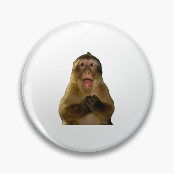 Item preview, Monkey Surprised Reaction Sticker  designed and sold by booksandsundaes.