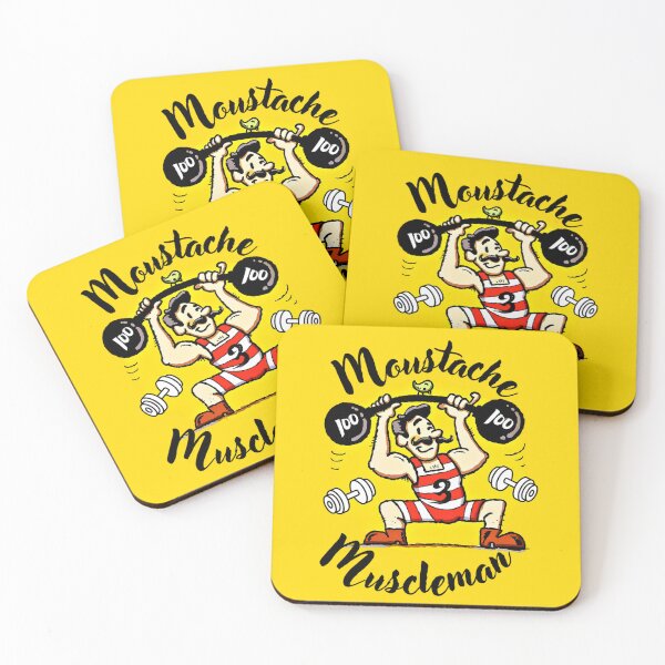 Item preview, The Moustache Muscleman designed and sold by DEZINOMANIA.