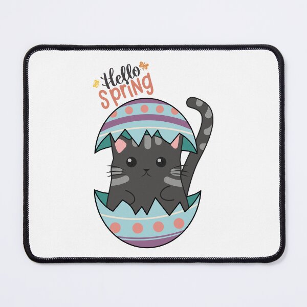 Item preview, Hello Spring Easter Egg Cat designed and sold by AussieMomma.