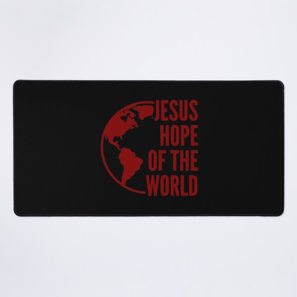 Item preview, Jesus – Hope of the World - Red Typography Design designed and sold by MoriaStore.