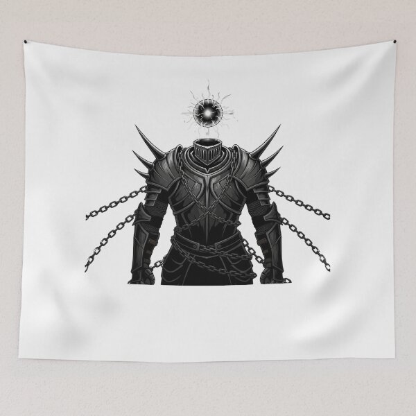 Item preview, Voidbound Cursed Armor Dark Fantasy Warrior designed and sold by Dzblack.