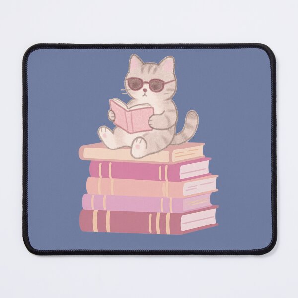 Item preview, Cat Reading Book - Cutecore Book Aesthetic Design designed and sold by Furkan Al-Gburi.