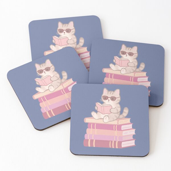 Item preview, Cat Reading Book - Cutecore Book Aesthetic Design designed and sold by Furkan Al-Gburi.