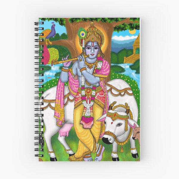Item preview, Krishna Devotional Artwork – Sacred Hindu God Design designed and sold by Harshit_Digital_Arts.