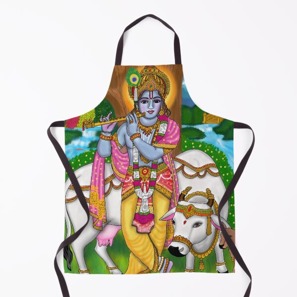 Item preview, Krishna Devotional Artwork – Sacred Hindu God Design designed and sold by Harshit_Digital_Arts.