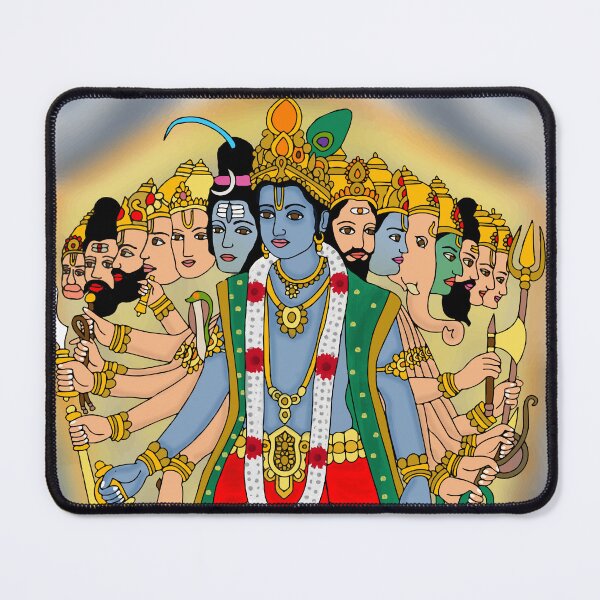 Item preview, Shri Krishna Sacred Illustration – Spiritual Indian Art Design designed and sold by Harshit_Digital_Arts.