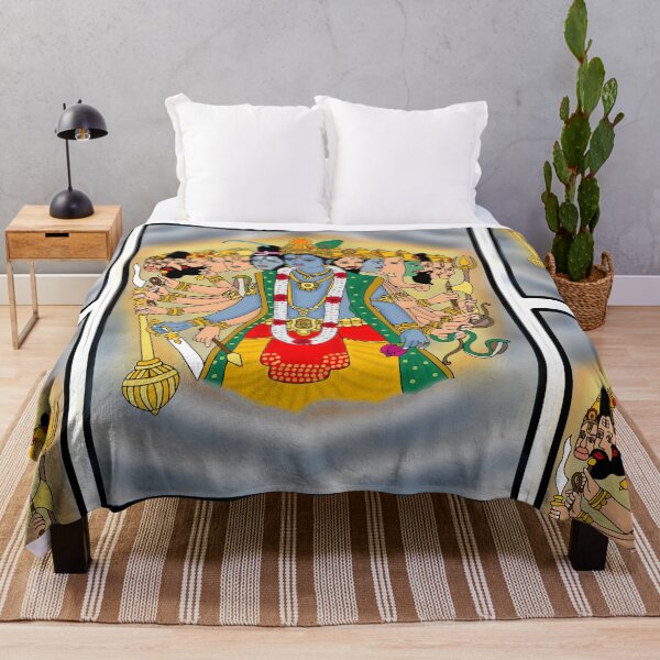 Item preview, Shri Krishna Sacred Illustration – Spiritual Indian Art Design designed and sold by Harshit_Digital_Arts.