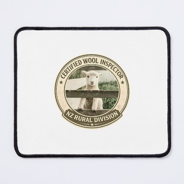 Item preview, certified wool inspector funny lamb farm designed and sold by HaroldG1.