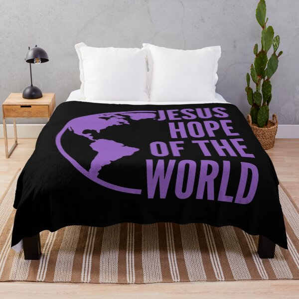 Item preview, Jesus – Hope of the World - Purple Typography Design designed and sold by MoriaStore.