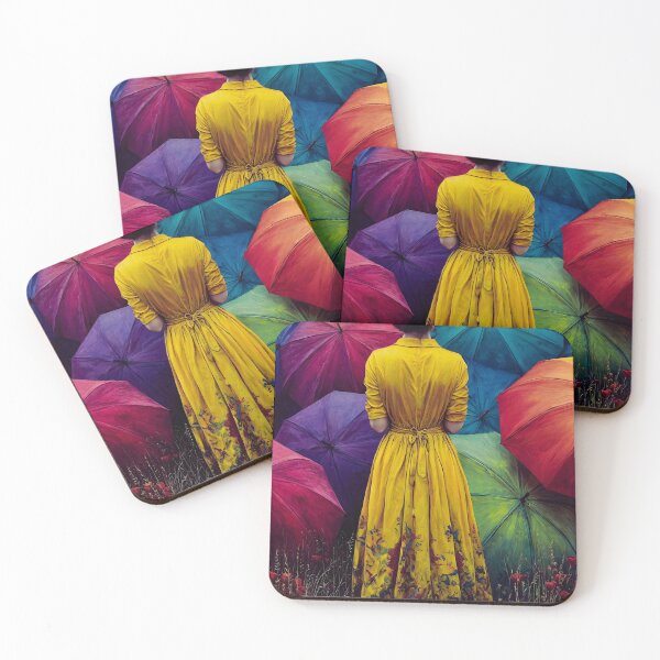 Item preview, Colorful Umbrella Woman designed and sold by ChloeDesigns401.
