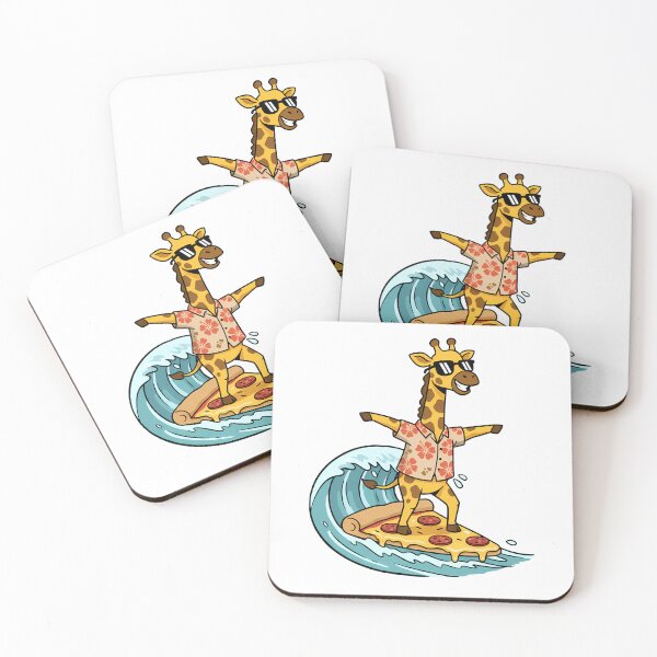 Item preview, Surfing Giraffe Pizza Slice Hawaiian Shirt Wave designed and sold by k3rstman1.