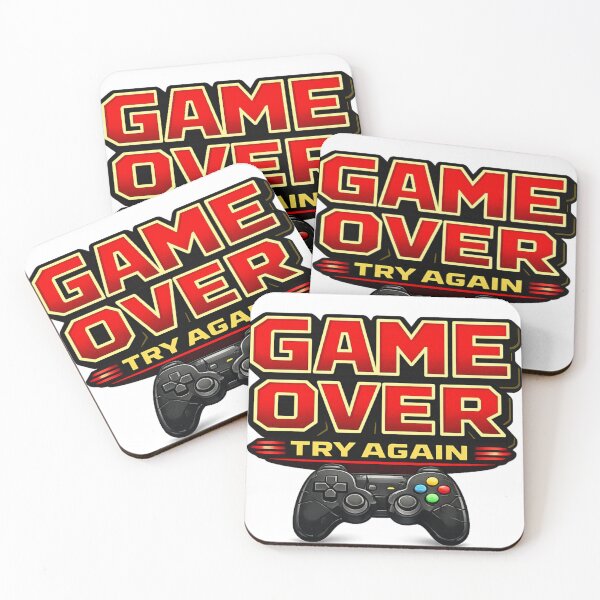 Item preview, Game Over Try Again - Retro Gamer designed and sold by JSDESIGN90.