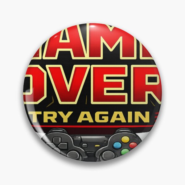 Item preview, Game Over Try Again - Retro Gamer designed and sold by JSDESIGN90.