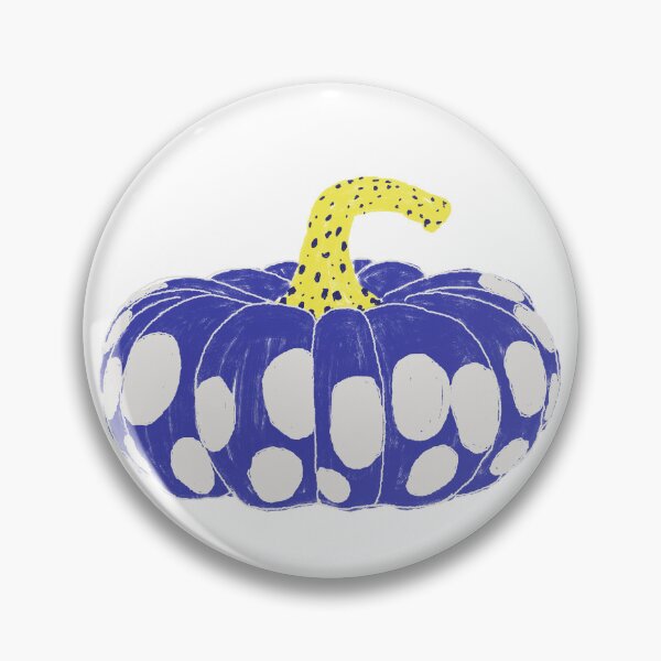 Item preview, Modern Blue and White Polka Dot Pumpkin designed and sold by SugarCore.