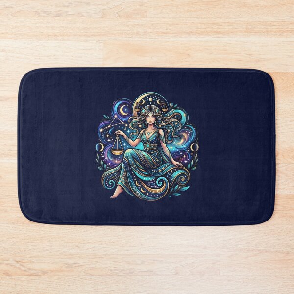 Item preview, Celestial Libra Zodiac Goddess Astrology Art designed and sold by Dakson Design - Fantasy Art.