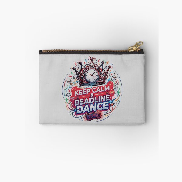 Item preview, Keep Calm & Deadline Dance - Chaotic Crown & Clock Illustration designed and sold by RDproject.