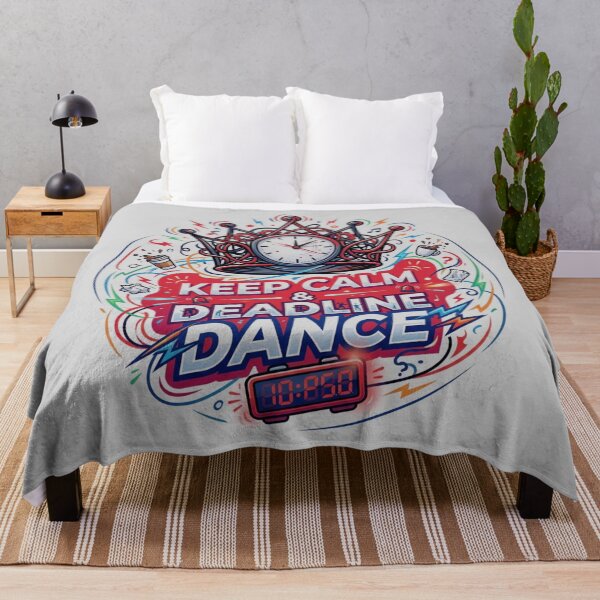 Item preview, Keep Calm & Deadline Dance - Chaotic Crown & Clock Illustration designed and sold by RDproject.