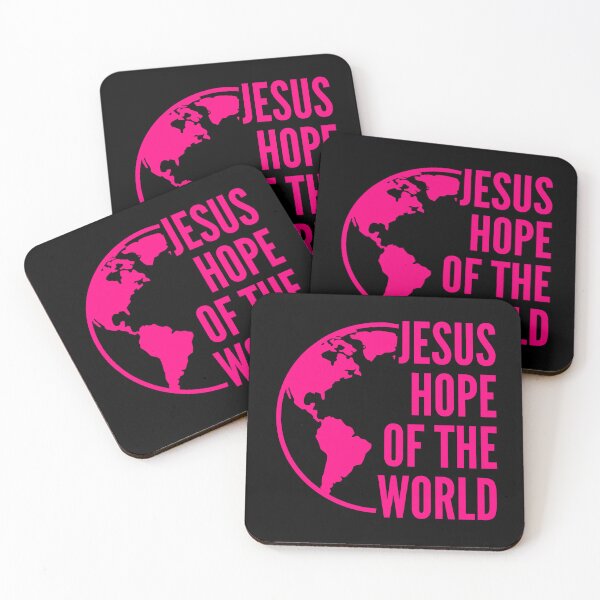 Item preview, Jesus – Hope of the World - Pink Typography Design designed and sold by MoriaStore.
