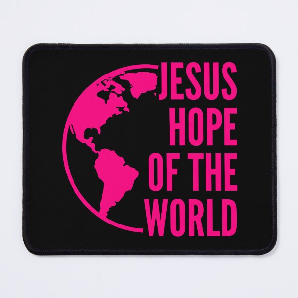 Item preview, Jesus – Hope of the World - Pink Typography Design designed and sold by MoriaStore.