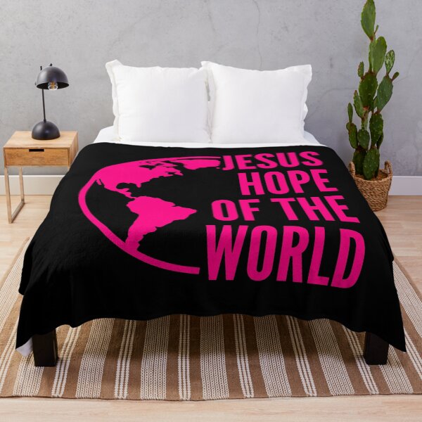 Item preview, Jesus – Hope of the World - Pink Typography Design designed and sold by MoriaStore.