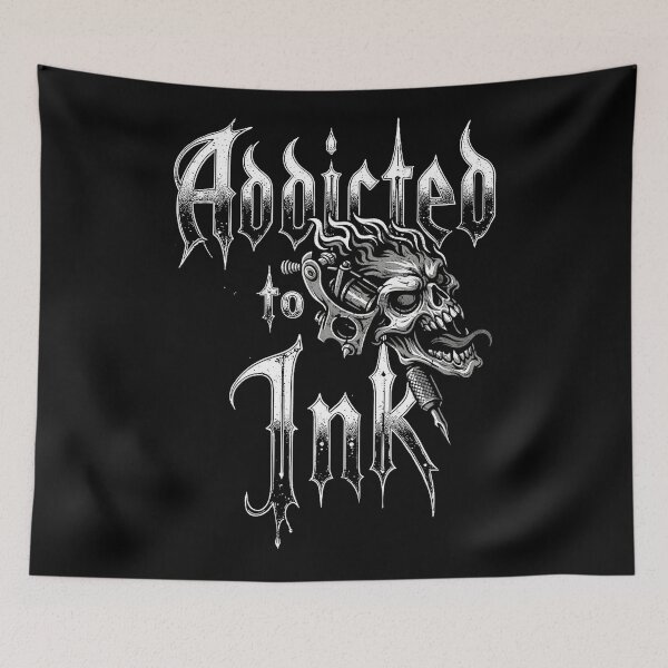 Item preview, Addicted to Ink Tattoo Skull Gothic Design designed and sold by Modaozushi216.