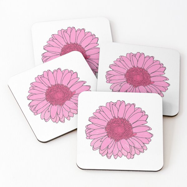 Item preview, Aesthetic Hand-Painted Pink Daisy designed and sold by SugarCore.