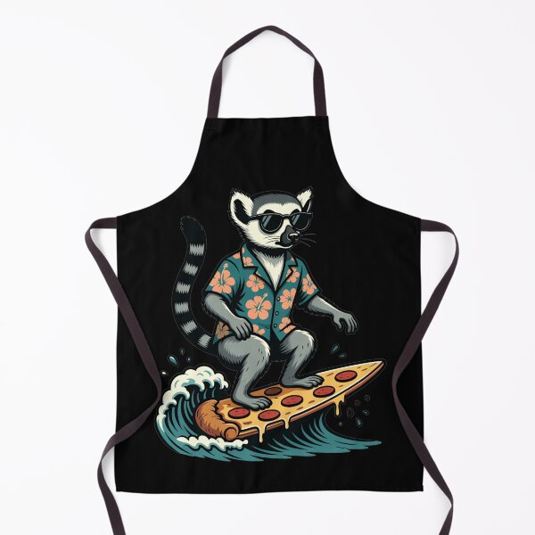 Item preview, Cool Lemur Surfing Pizza Slice Hawaiian Shirt designed and sold by k3rstman1.