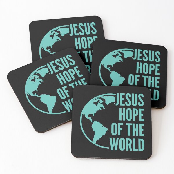 Item preview, Jesus – Hope of the World - Sky Blue Typography Design designed and sold by MoriaStore.