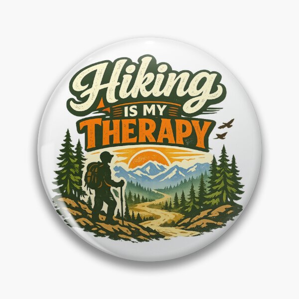 Item preview, Hiking Is My Therapy designed and sold by PACERENE.