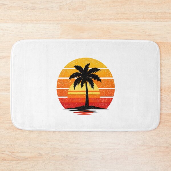 Item preview, Retro Sunset Palm Tree Silhouette – Vintage 80s Tropical Beach Aesthetic Design designed and sold by ArtWaveStudio8.