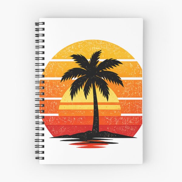 Item preview, Retro Sunset Palm Tree Silhouette – Vintage 80s Tropical Beach Aesthetic Design designed and sold by ArtWaveStudio8.