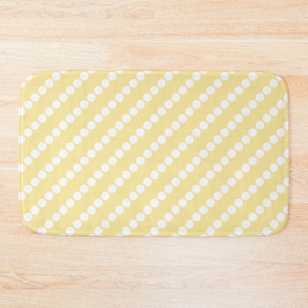 Item preview, White Polka Dots on Pastel Yellow(CL) designed and sold by POLKAIWERX.