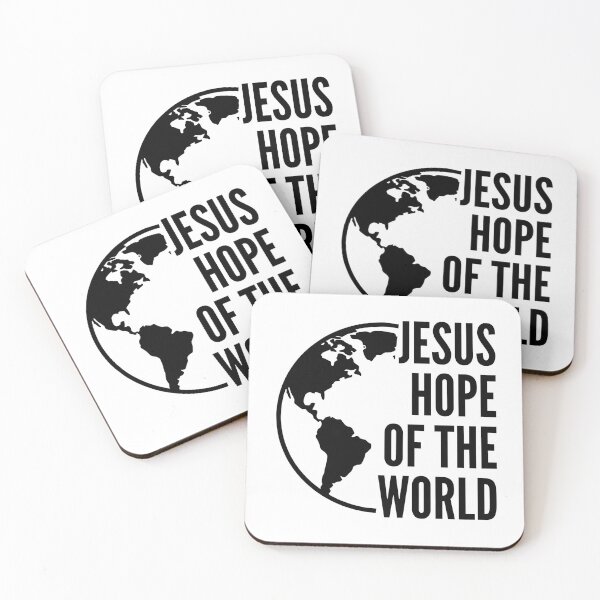 Item preview, Jesus – Hope of the World - Black Typography Design designed and sold by MoriaStore.