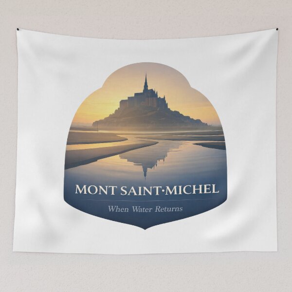 Item preview, Mont Saint Michel Between Tides designed and sold by EdvvinStudios.
