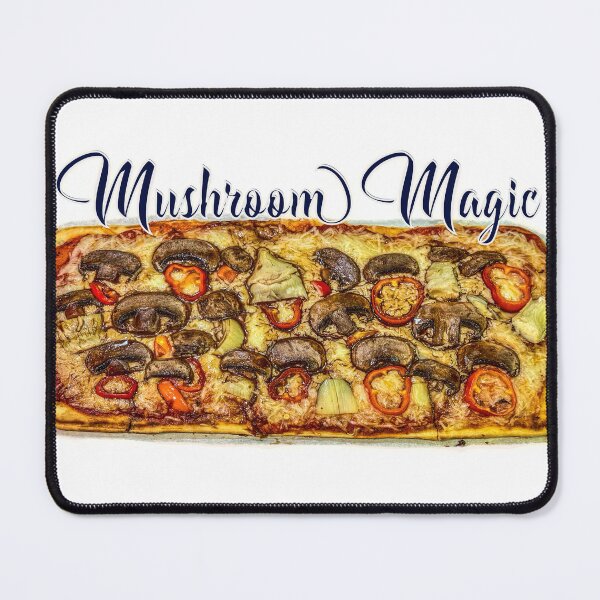 Item preview, Mushroom Magic – Mushroom Lover Pizza Cottagecore Food Design designed and sold by aadventures.