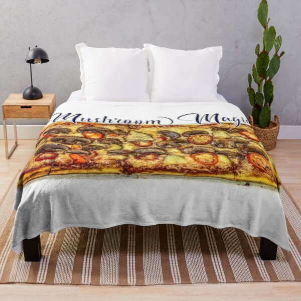 Item preview, Mushroom Magic – Mushroom Lover Pizza Cottagecore Food Design designed and sold by aadventures.