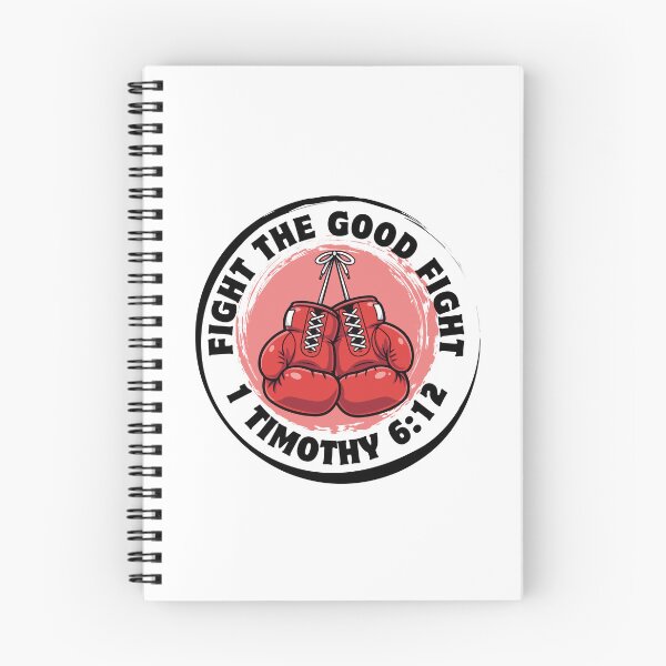Item preview, Fight the Good Fight – 1 Timothy 6:12 Christian Faith Warrior Design designed and sold by MoriaStore.