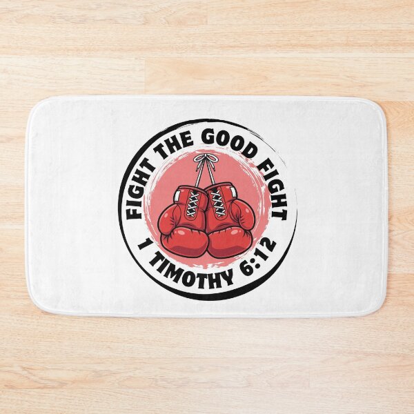 Item preview, Fight the Good Fight – 1 Timothy 6:12 Christian Faith Warrior Design designed and sold by MoriaStore.