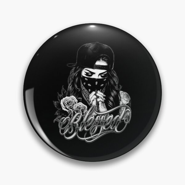 Item preview, Blessed Chicano Girl Tattoo Style Illustration designed and sold by Modaozushi216.