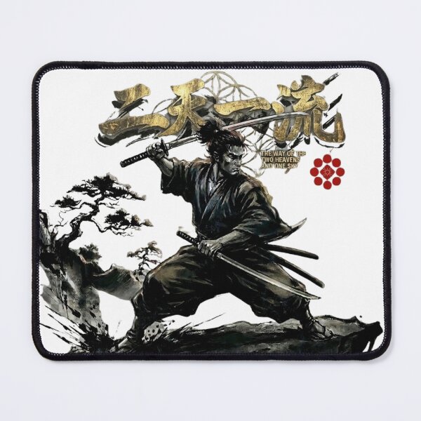 Item preview, Miyamoto Musashi - Niten Ichi-ryu Samurai Sumi-e Art designed and sold by POP-BAY-JP.