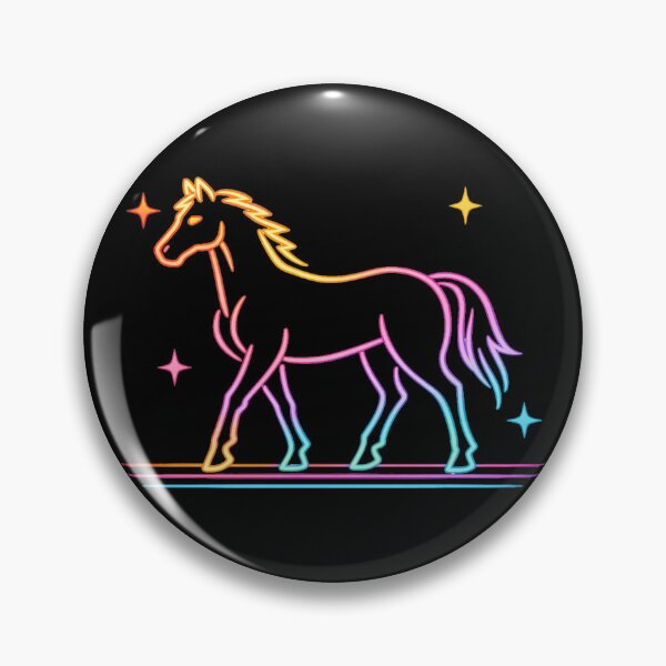 Item preview, Retro Neon Moonlight Horse | NickerStickers®  on Redbubble designed and sold by NickerStickers.