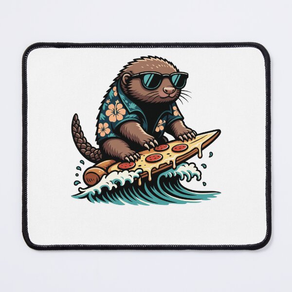 Item preview, Cool Surfing Groundhog Pizza Slice Hawaiian Shirt designed and sold by k3rstman1.
