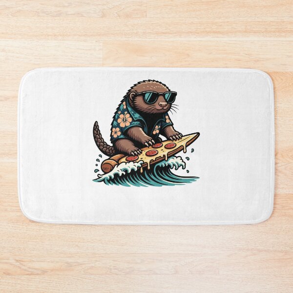 Item preview, Cool Surfing Groundhog Pizza Slice Hawaiian Shirt designed and sold by k3rstman1.